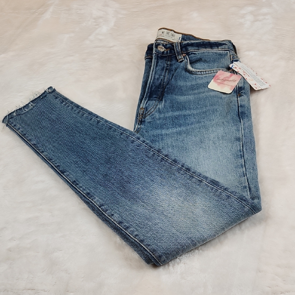 Free People We The Free Denim Blue Skinny Jeans Women's Size 25 New With Tags